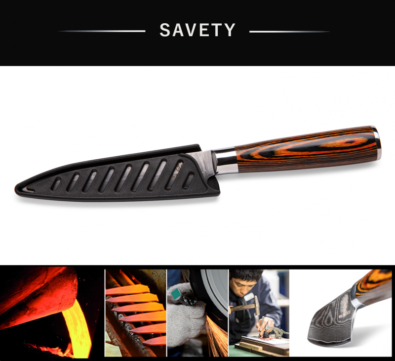 Wolfblood Zeuß Set Santoku Damastmesser Küchenmesser LH Lifestyle Kochmesser